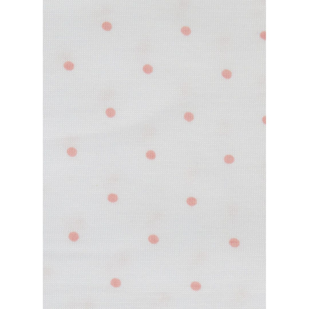 Milkberry Soft Bamboo Muslin Baby Blanket Gift Set 2 Pack Swaddle Receiving Blanket for Baby Girl Floral Pink Polka Dot - Ivory Bloom,36x40